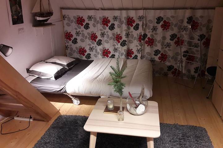 Ganze Wohnung, Gite mit Bambus - Duplex Studio für 1/4 Personen in Arbois, Französischer Jura