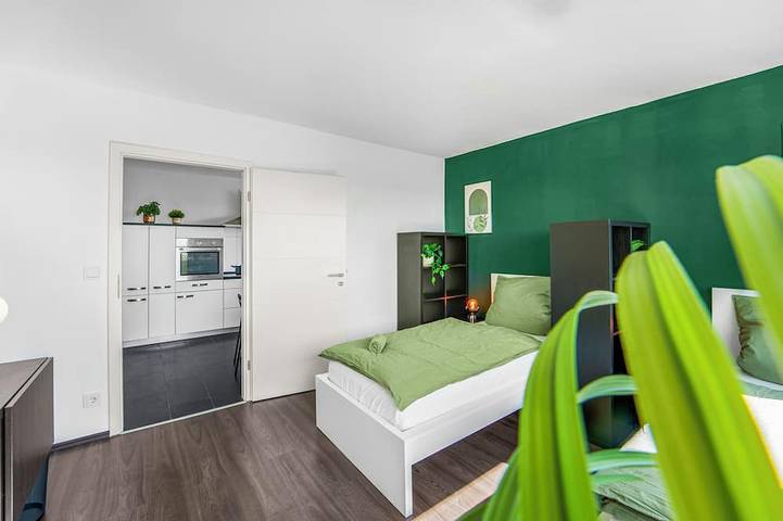 Ganze Wohnung, Apartment mit Panoramablick am Hauptbahnhof | 2 Zimmer, 4 getrennte Betten in Viewegs Garten- Bebelhof, Braunschweig