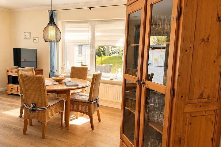 Ferienhaus für 4 Personen, mit Terrasse und Garten sowie Sauna