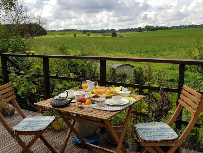 Maison de campagne pour 2 personnes, avec jardin ainsi que terrasse et vue à Chaumont-Gistoux - 4