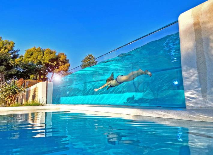 Ferienhaus für 3 Personen, mit Terrasse und Kinderpool sowie Pool und Ausblick in Lanterna - 3