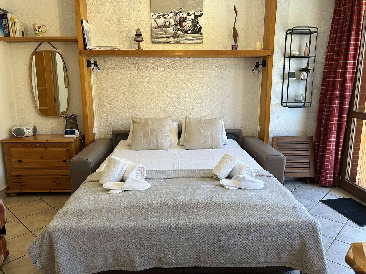 Entire apartment, Cozy studio for 2 in Méribel, close to slopes in Méribel, Les Allues