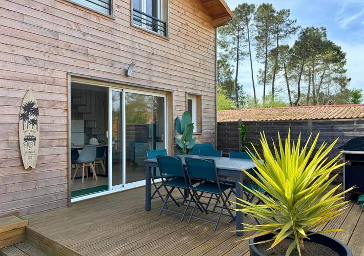 Chalet voor 6 personen, met tuin, kindvriendelijk in Biscarrosse