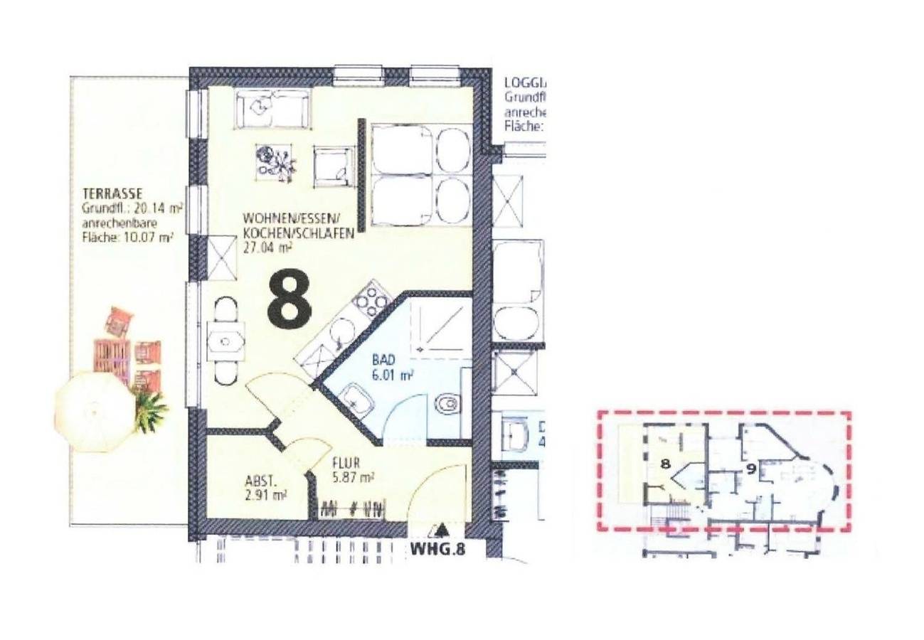 Ganze Ferienwohnung, Meeresleuchten Duhner-Entrée 8 in Duhnen, Cuxhaven