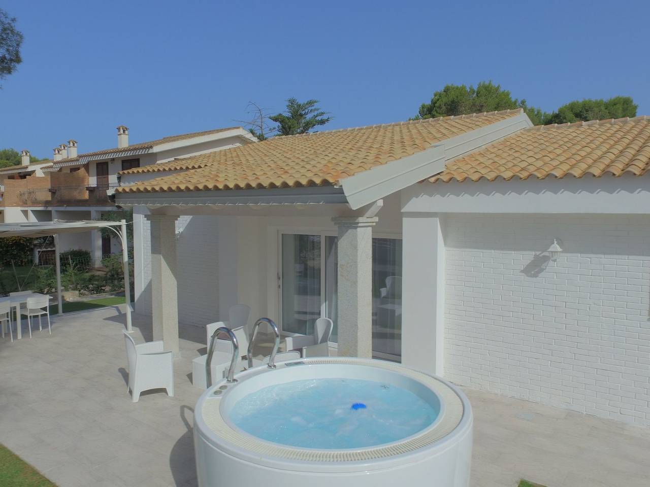 Villa Ikebana exklusiv in Porto Pino in Spiaggia di Porto Pino, Porto Pino