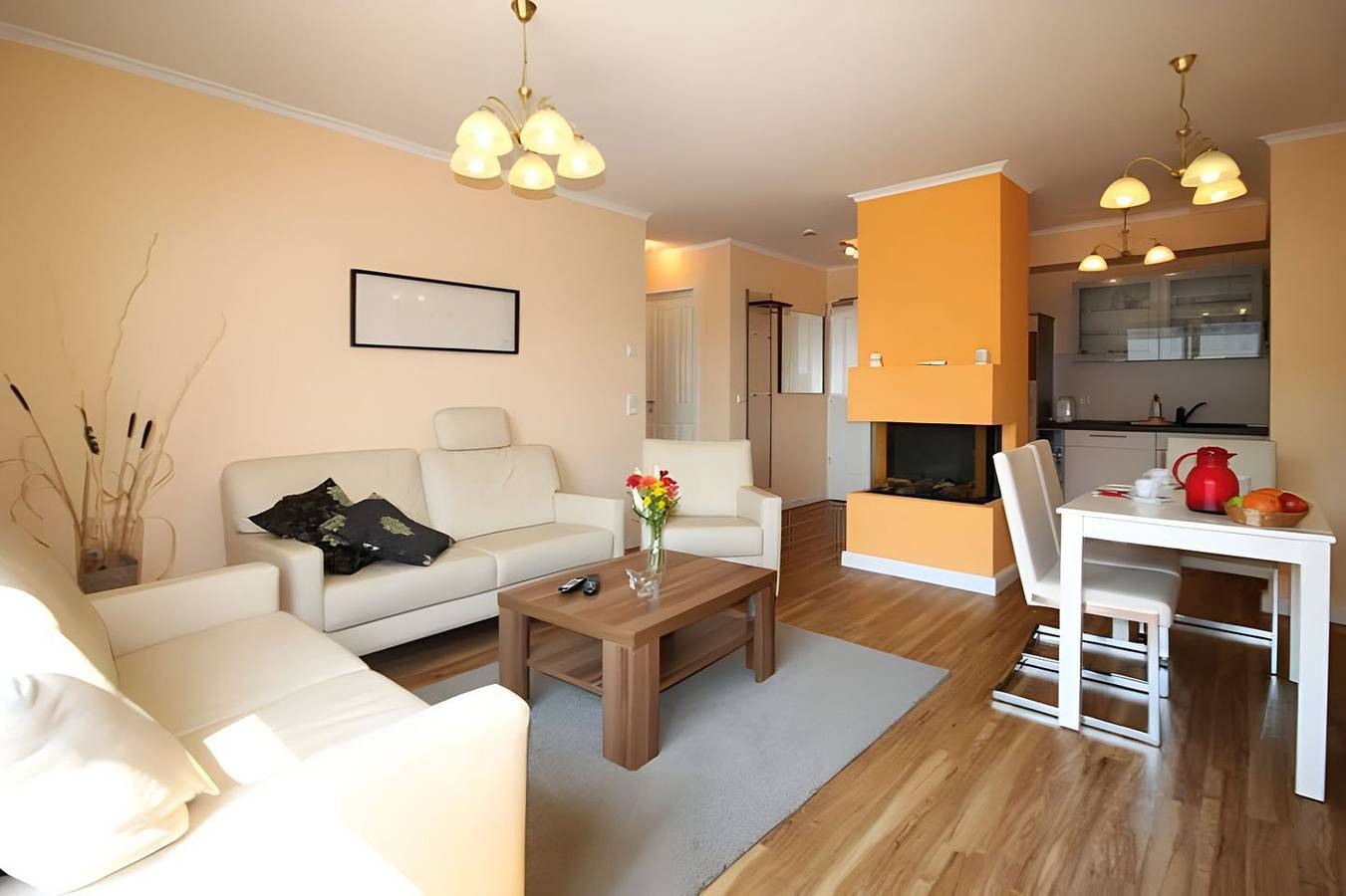 Ganze Wohnung, Villa Deichgraf We 16 mit Balkon und Kamin in strandnähe in Börgerende in Börgerende, Börgerende-Rethwisch