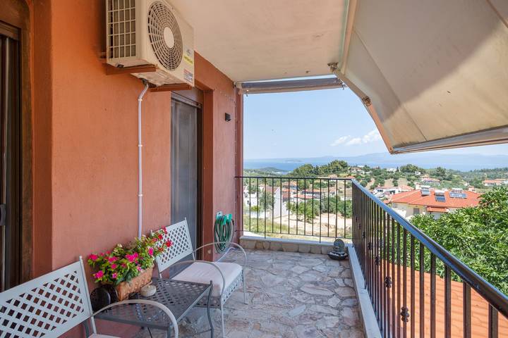 Ferienhaus für 5 Personen, mit Balkon und Garten in Chalkidiki