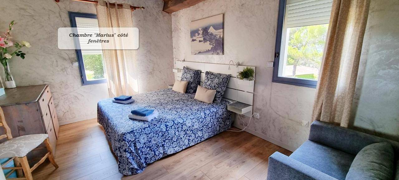 Double Room with Garden View in Pernes-les-Fontaines, Parc naturel régional du Mont-Ventoux