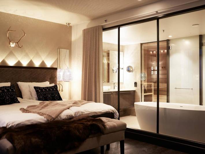 Hôtel pour 3 personnes, avec terrasse et sauna