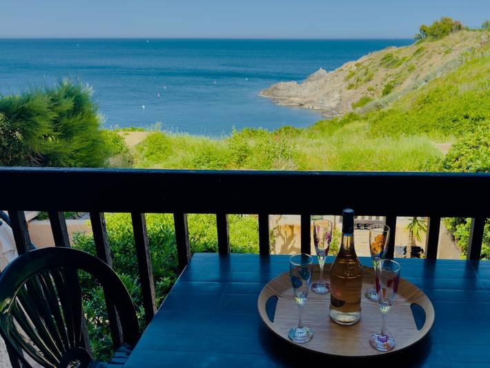 Appartamento intero, Appartamento 'L'Oli Doux' con vista mare, terrazza privata e Wi-Fi in La Côte Vermeille, Port-Vendres