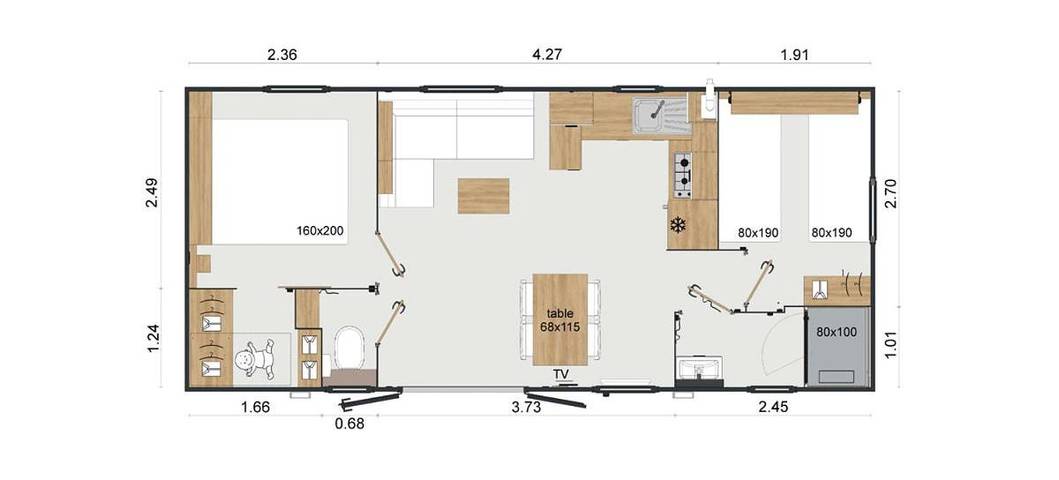 Location de vacances pour 4 personnes, avec vue ainsi que piscine et jardin à Ascou - 2