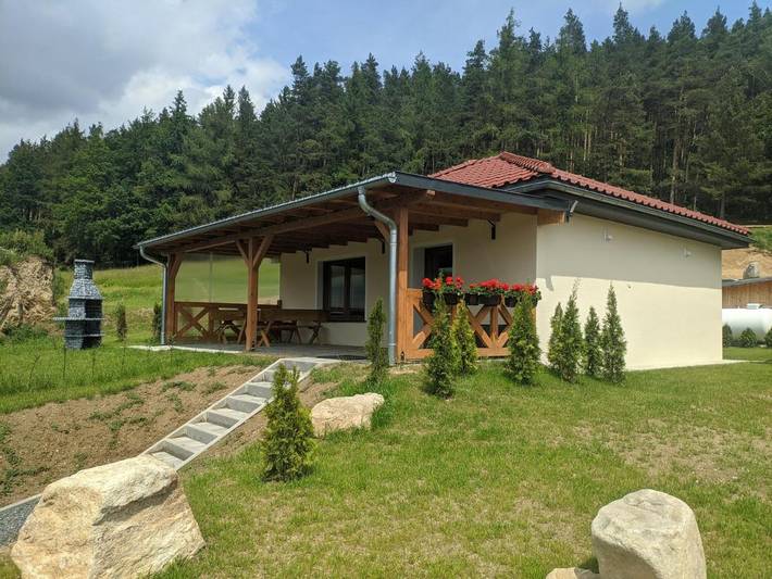 Ferienwohnung für 4 Personen, mit Garten und Ausblick