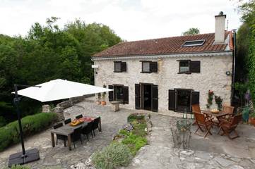 Cottage pour 4 personnes, avec jardin et vue, animaux acceptés à Puivert