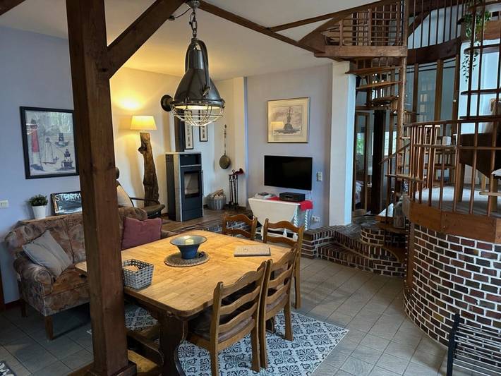 Ferienwohnung für 7 Personen, mit Terrasse und Garten sowie Sauna in Werdum