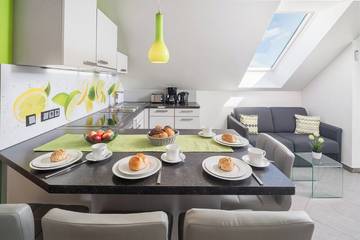 Ferienwohnung für 6 Personen, mit Balkon und Garten in Bensheim