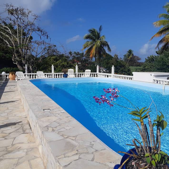 Location de vacances pour 6 personnes, avec vue sur l’océan ainsi que terrasse et jardin dans Marie-Galante - 3