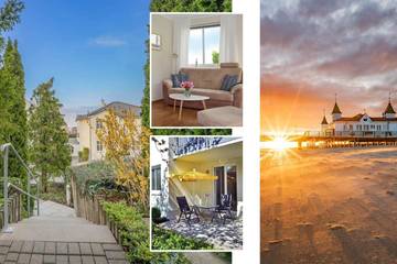 Ferienwohnung für 2 Personen, mit Terrasse und Garten in Drei Kaiserbäder