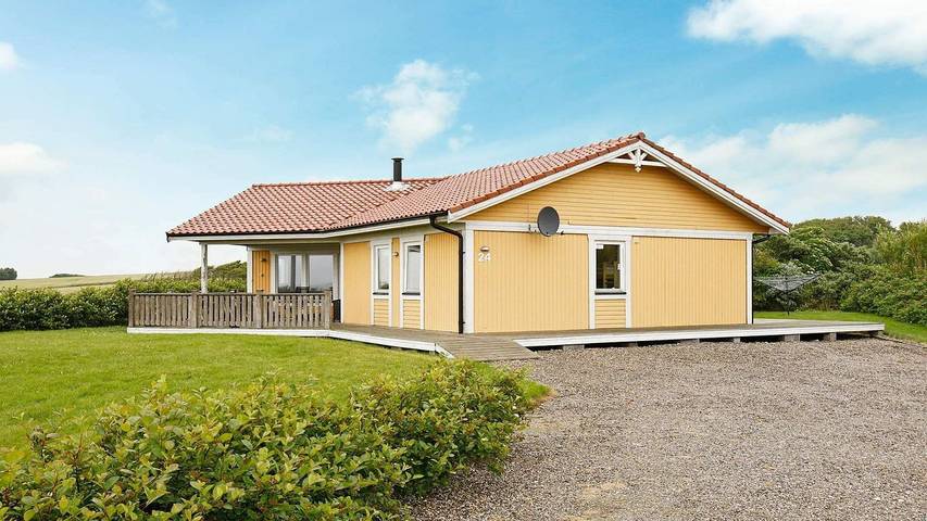 Ferienhaus für 8 Personen, mit Ausblick und Sauna sowie Terrasse in Kærgården