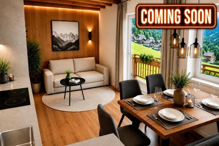 Hütte für 3 Personen, mit Balkon und Garten sowie Ausblick im Drei Zinnen