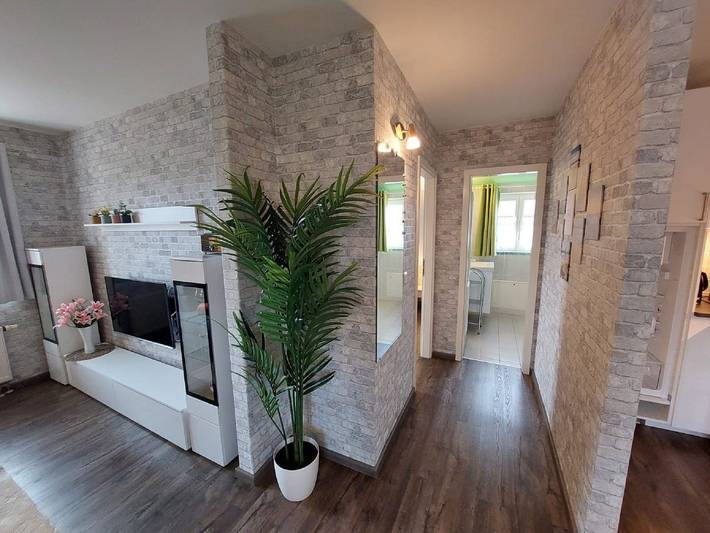 Ferienwohnung für 4 Personen, mit Garten und Kinderpool sowie Sauna und Ausblick in Dranske