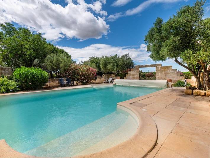 Maison de vacances pour 8 personnes, avec jardin ainsi que piscine et terrasse, animaux acceptés