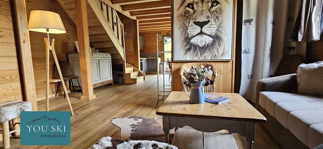Ganze Wohnung, Wooden duplex with sauna and panoramic view in St Sorlin d'Arves in Saint-Sorlin-d'Arves, Region Saint-Jean-de-Maurienne