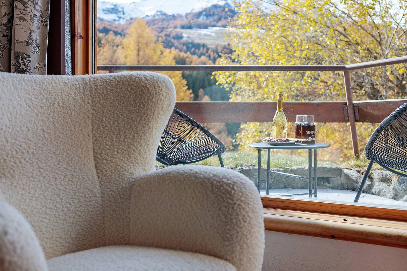 Gehele studio, Studio 'Ma Chérie-Lumière' met Uitzicht op de Bergen en Balkon in Pila (Aosta), Comune di Gressan