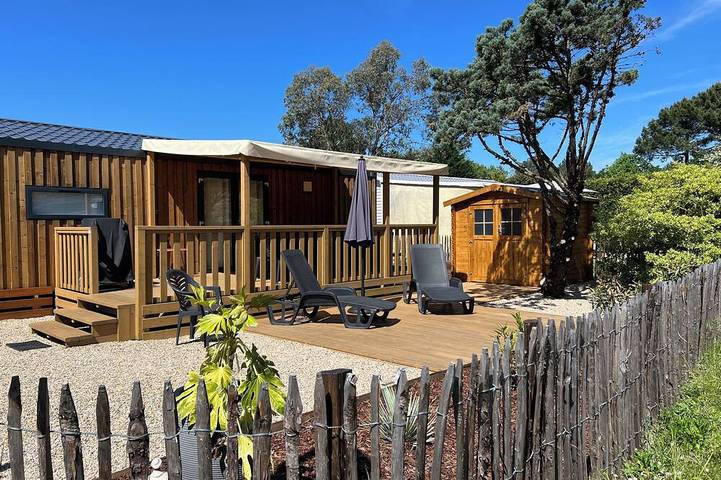 Camping pour 4 personnes, avec jardin et piscine, animaux acceptés à La Teste-de-Buch