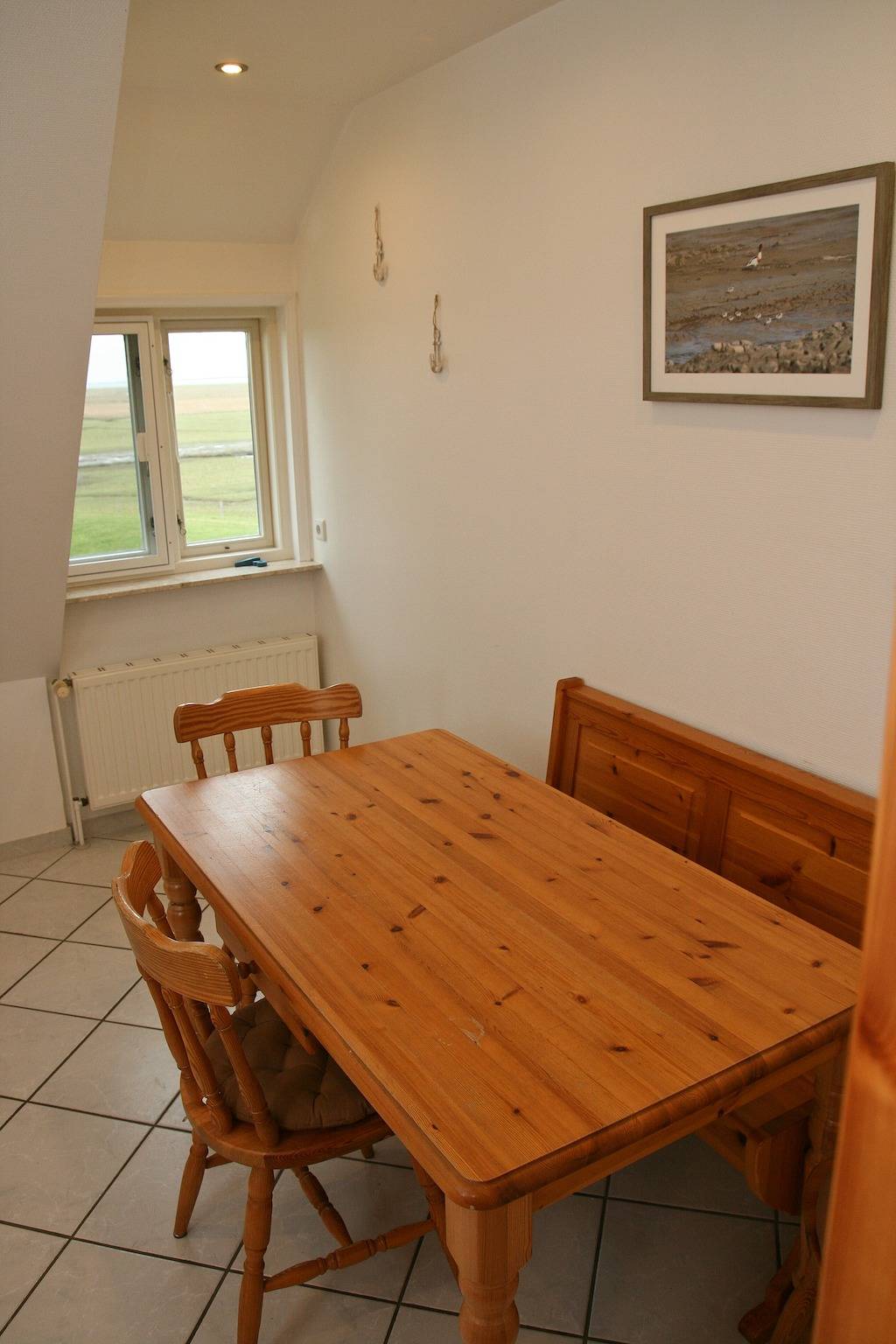 Ganze Wohnung, Ferienwohnung Langeness" mit Meerblick, Gemeinschaftsterrasse und Wlan in Langeneß, Halligen