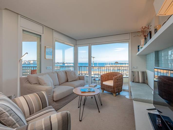 Ferienwohnung für 6 Personen, mit Balkon/Terrasse und Meerblick in l'Escala