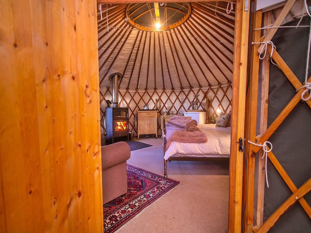 Yurt in Gleneagles with Hot Tub Retreat in Auchterarder, Perthshire