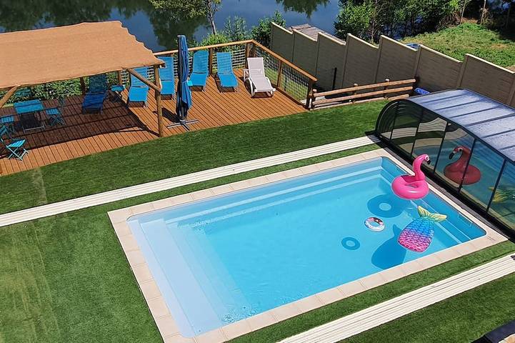 Maison de vacances pour 12 personnes, avec Balcon et Jardin