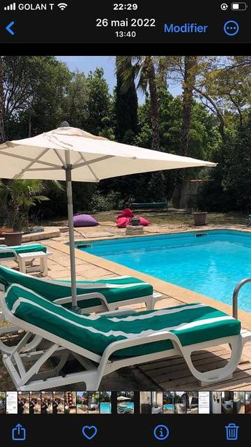 Gîte pour 6 personnes, avec piscine ainsi que jardin et vue, animaux acceptés dans Gare De Cassis