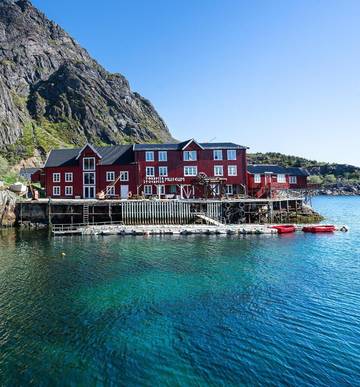 Auberge pour 2 personnes, avec vue et terrasse dans Moskenes