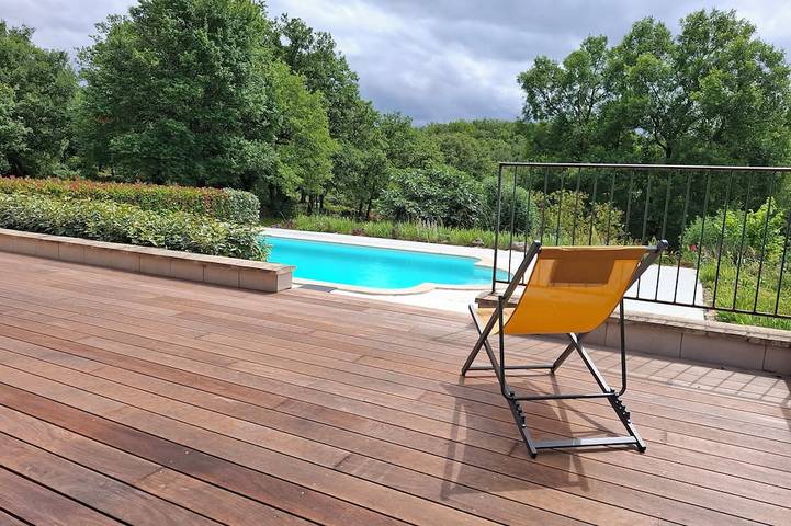 Maison de vacances pour 8 personnes, avec terrasse et jardin à Loubressac