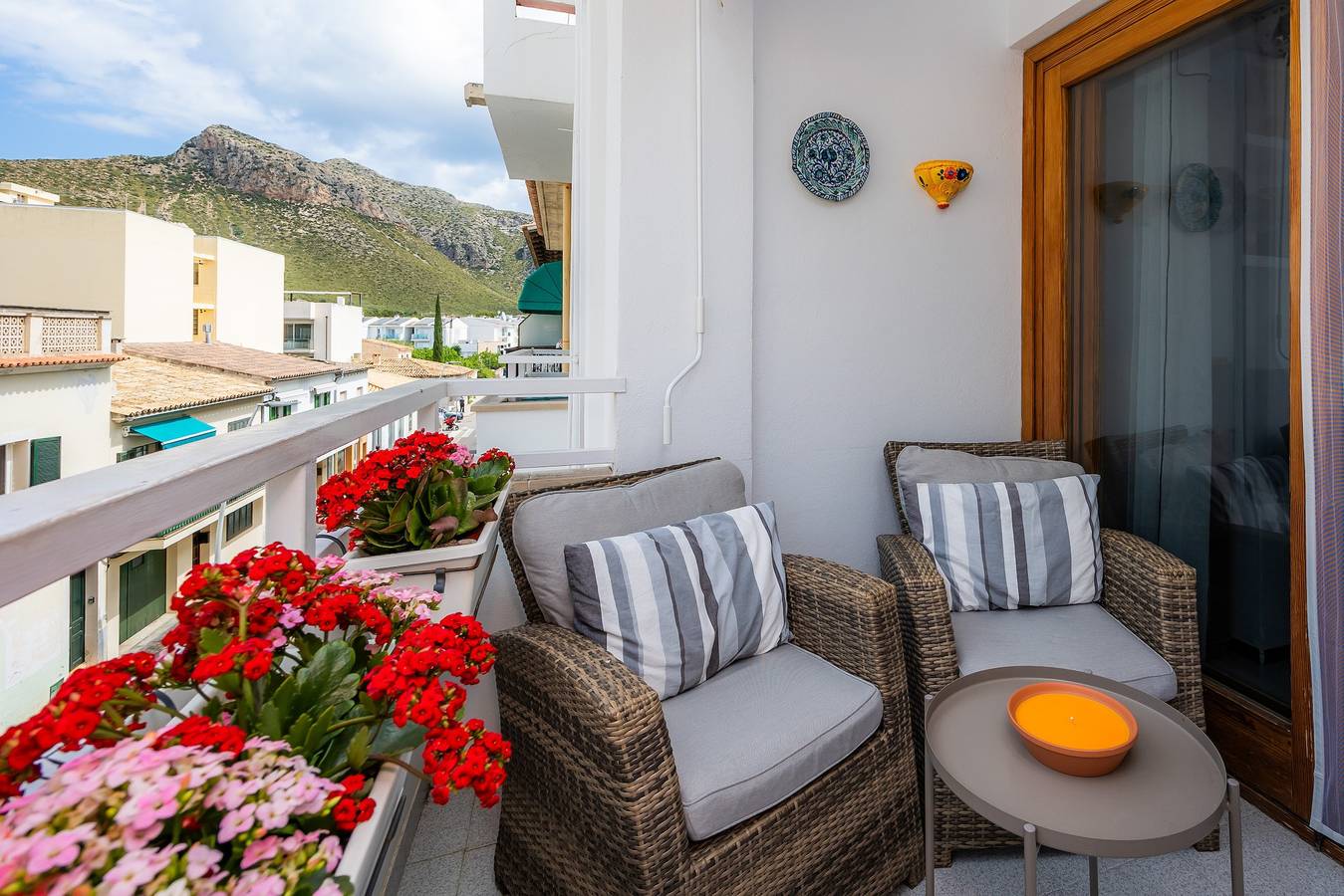 Ganze Wohnung, Ferienwohnung 'Formentor Gloria' mit Bergblick, Wlan und Terrasse in Port de Pollença, Pollença