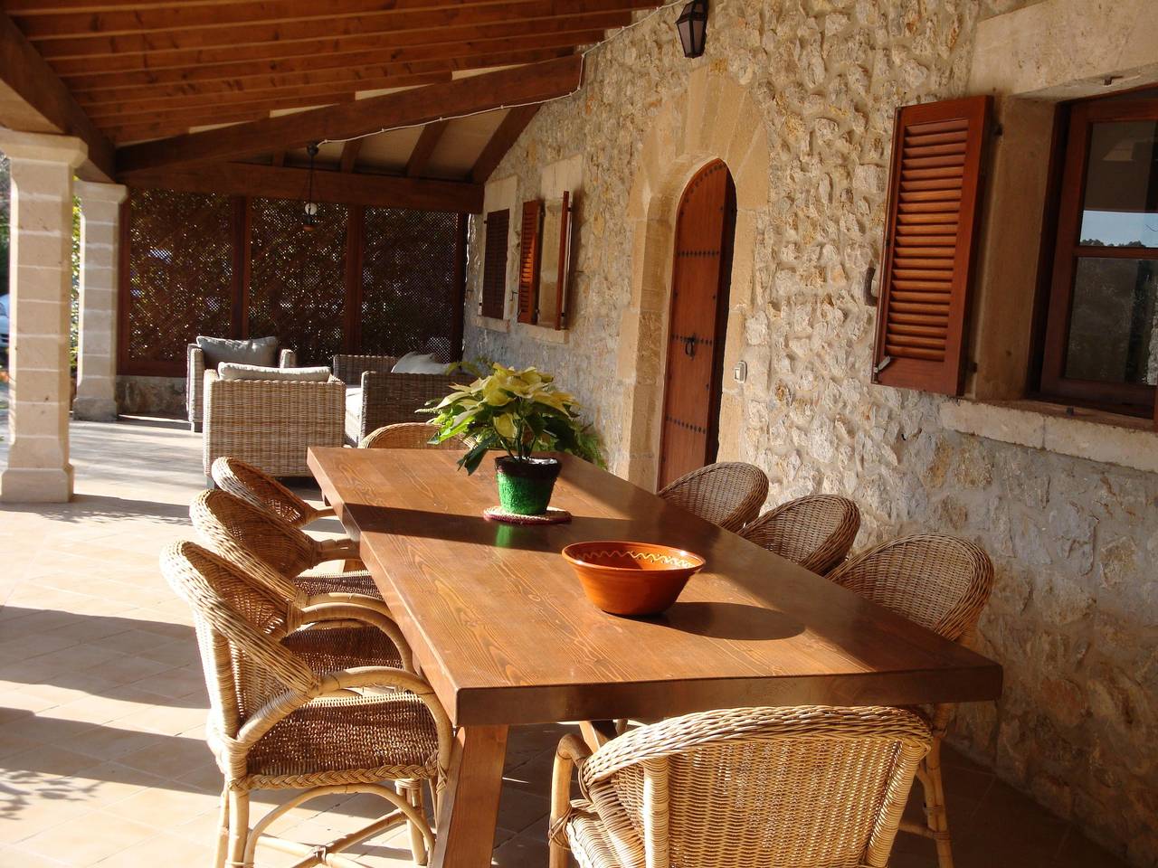 Villa Cal Apostol mit Bergblick, Pool, Garten und Wlan in Vall de Colonya, Pollença