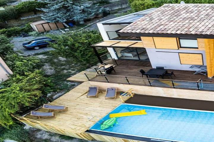 Maison de vacances pour 4 personnes, avec Balcon et Piscine