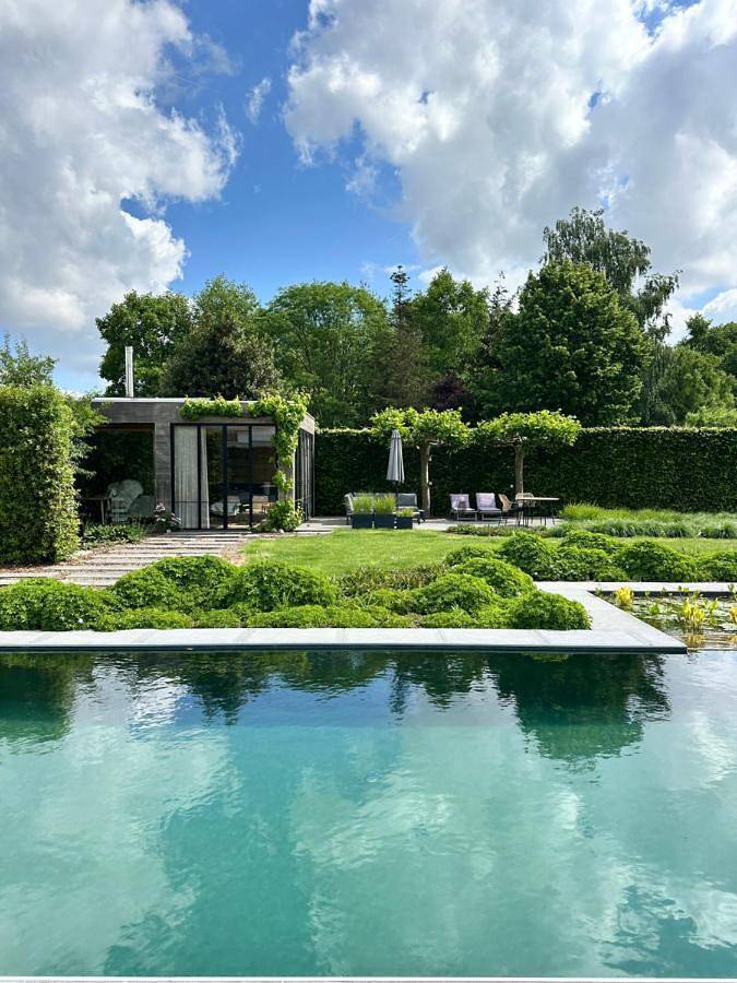 Cottage pour 2 personnes, avec sauna et vue ainsi que piscine et jardin à Merelbeke