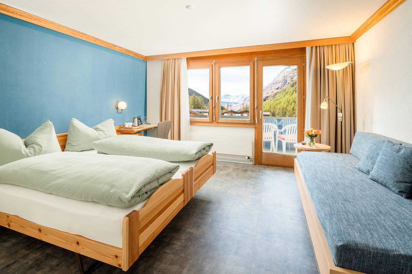 Cd avec 1 lit suppl., b/d, Wc, S in Saas-Almagell, Alpes valaisannes