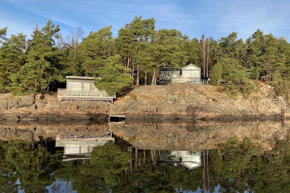 Atemberaubende Seehütte mit spektakulärer Aussicht und privaten Badeplatz in Alingsås und Umgebung, Mjörn