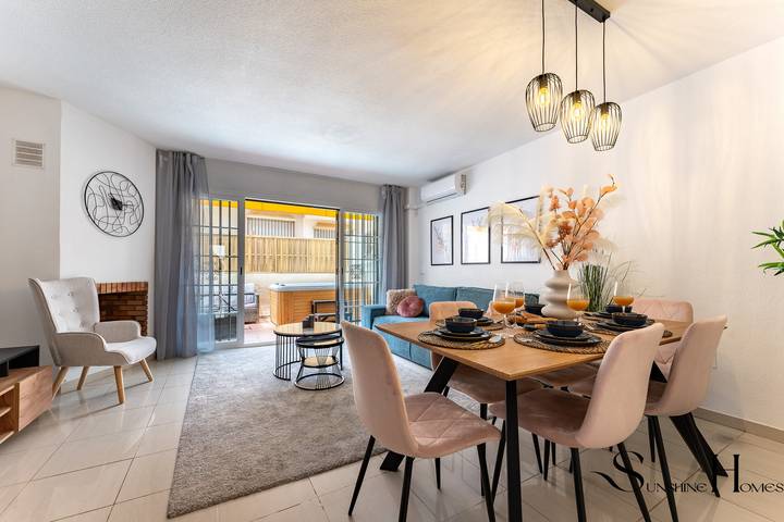 Casa para 6 personas, con balcón y jacuzzi en Benalmádena