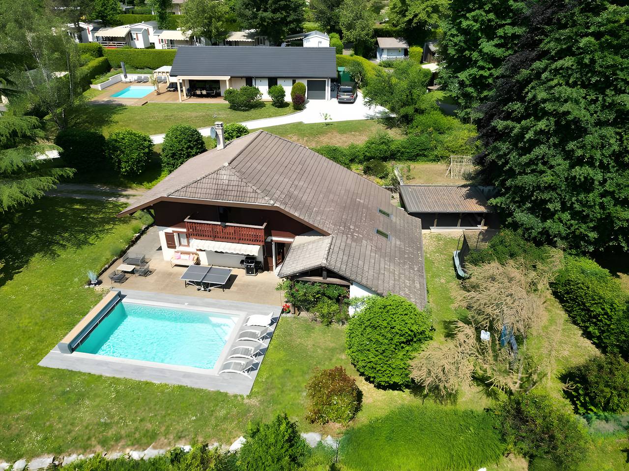 Ferienhaus 'Chalet Du Cret' mit privatem Pool, Balkon und Wi-Fi in Lathuile, Parc naturel régional du Massif des Bauges