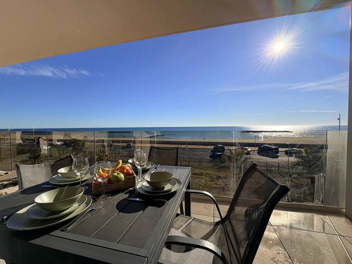 Gîte pour 4 personnes, avec balcon/terrasse et jacuzzi dans Casino de Valras Plage - 4