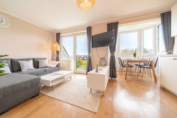 Ferienwohnung für 3 Personen, mit Sauna und Balkon in Nordholz - 2