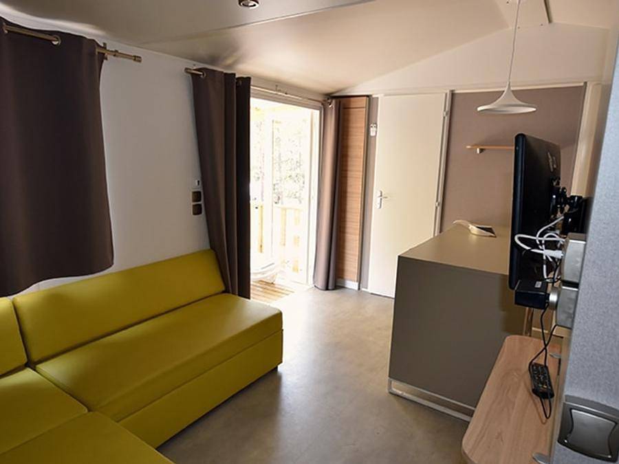 Camping Domaine de l'Ubaye - Mobilheim 2 personen - Mobilheim Comfort Preis für 2 Personen in Méolans-Revel, Barcelonnette und Umgebung