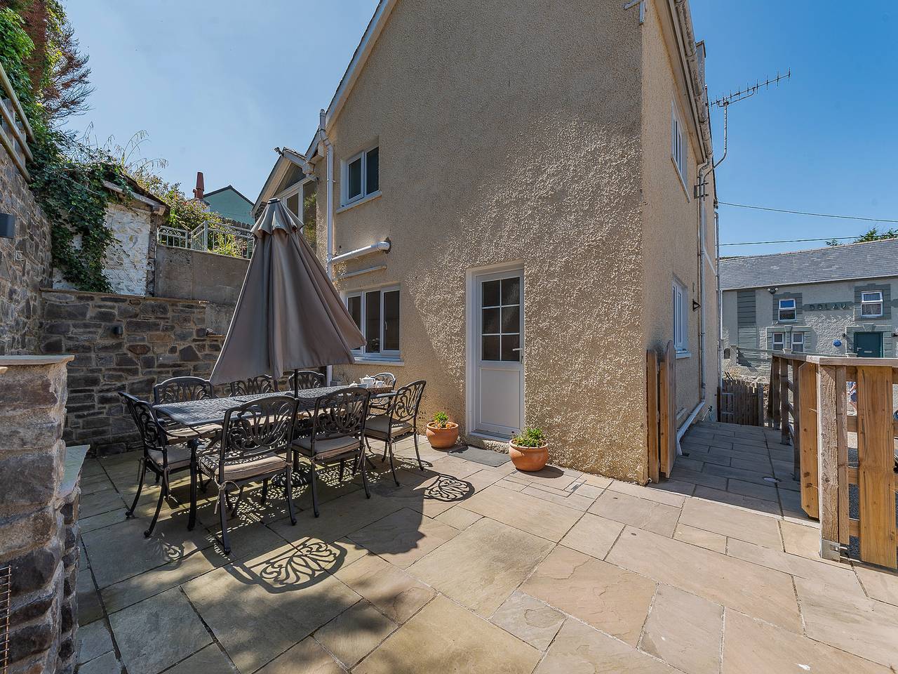 Spring Gardens in New Quay, Cardigan Bay