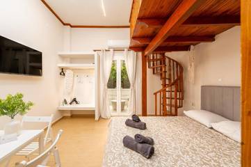 Gîte pour 4 personnes, avec jardin dans Selianitika