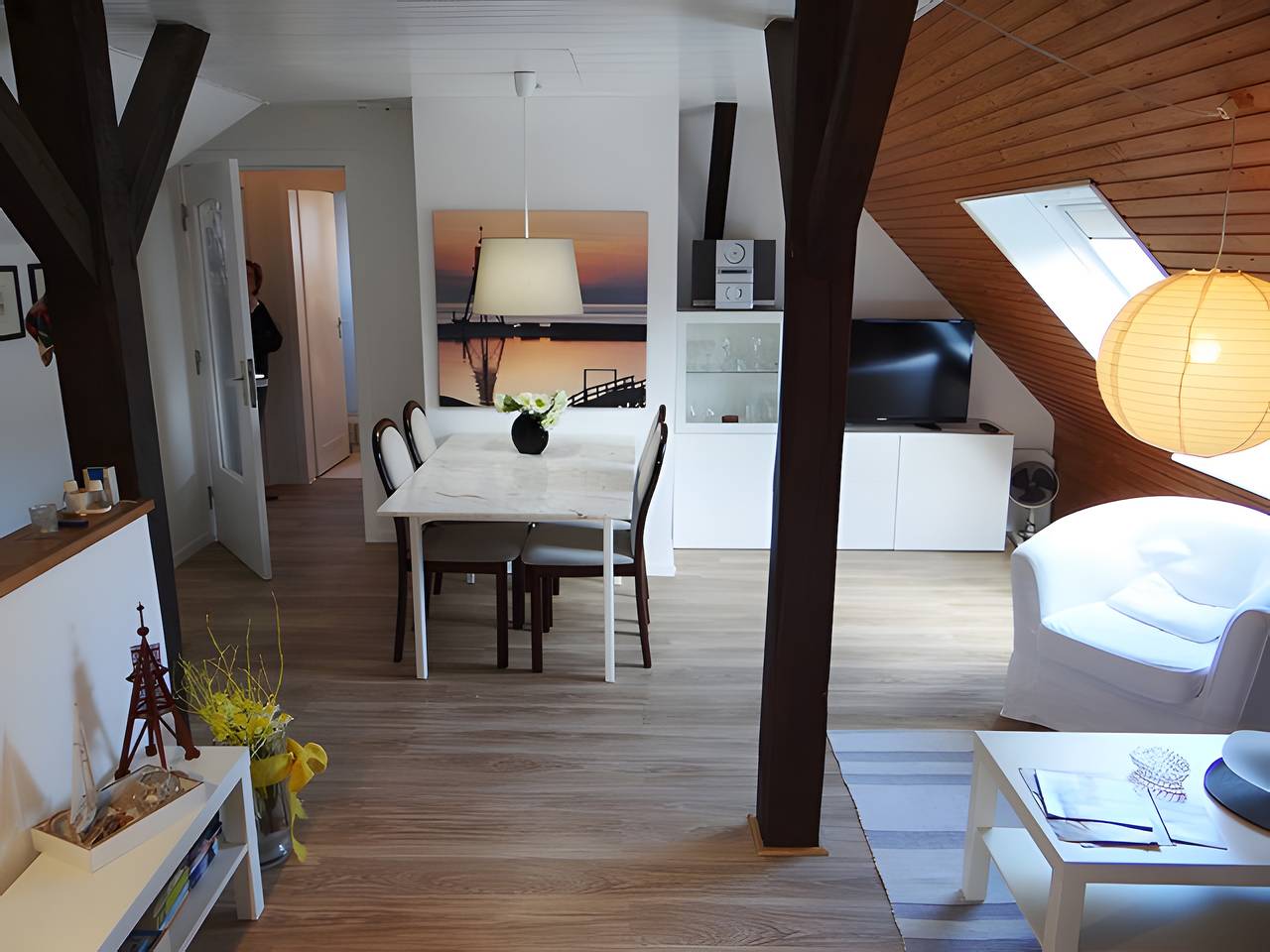Ganze Wohnung, Ferienwohnung 'Ferienwohnung Rathjen' mit privater Terrasse, Gemeinschaftsgarten und Wlan in Sahlenburg, Cuxhaven