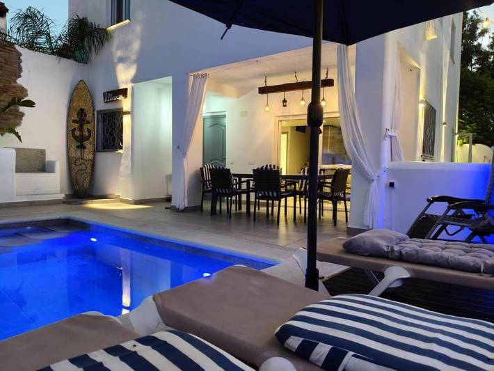 Casa rural para 6 personas, con piscina además de vistas y balcón en Punta Umbría